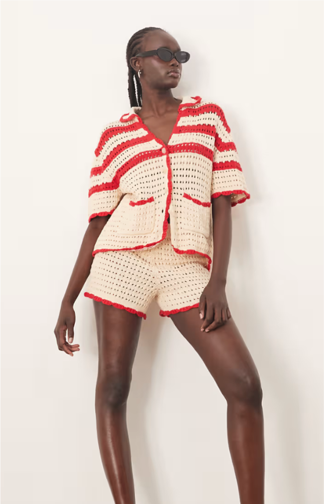 ARRANGE Knit Stripe 2-Piece Set